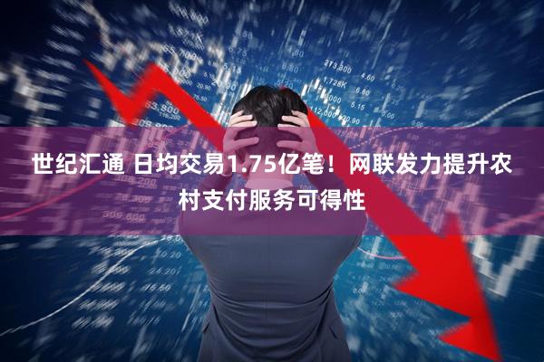 世纪汇通 日均交易1.75亿笔！网联发力提升农村支付服务可得性