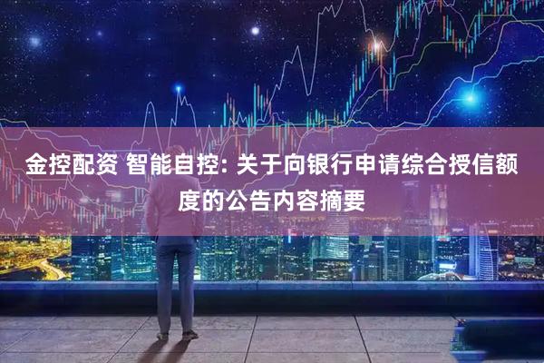 金控配资 智能自控: 关于向银行申请综合授信额度的公告内容摘要