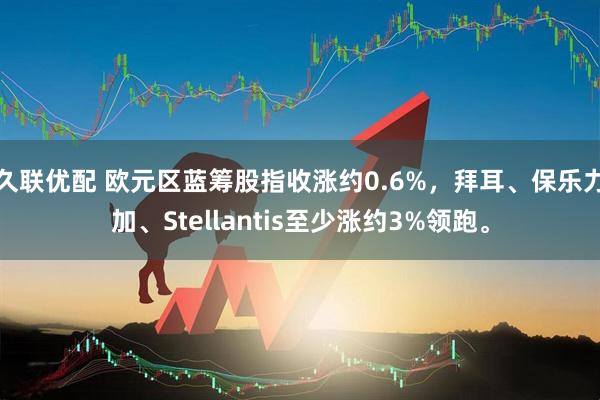 久联优配 欧元区蓝筹股指收涨约0.6%，拜耳、保乐力加、Stellantis至少涨约3%领跑。